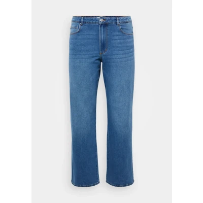 Image of ONLY Carmakoma Carsnow WIDE Straight leg jeans, Women&#039;s, Size: 14x32, Medium blue denim
