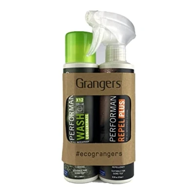 Image of Grangers Performance Wash + Repel Plus Spray Eco Twin Pack Maintenance items for clothing