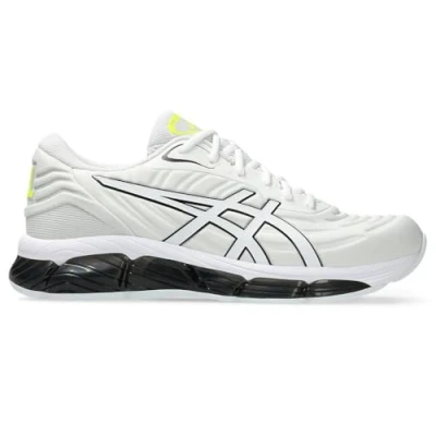 Image of Asics Sportstyle Gelnunobiki Unisex Trainers, Size: 4.5, Cream/sweet pink Imitation leather/ textile