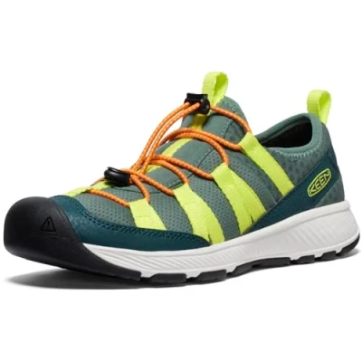 Image of Keen Motozoa Unisex Hiking shoes for kids, Size: 8k, Green Imitation leather/ textile