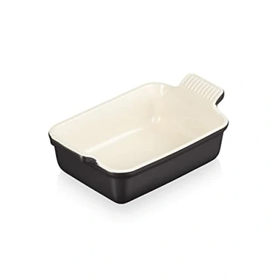 Image of Le Creuset Oven Dish Heritage Satin Black 19 x 14 cm / 1.1 Liter