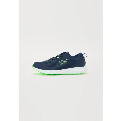 Image of Skechers Performance GO Golf MAX Fairway 4 shoes, Men&#039;s, Size: 10, Navy/lime Textile/synthetics