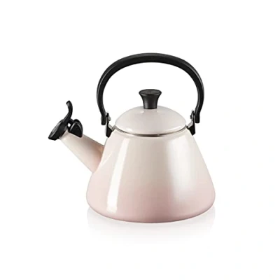 Image of Le Creuset Whistling kettle Kone Shell Pink 1.6 liters induction suitable .