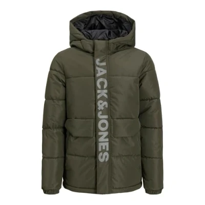 Image of Jack &amp; Jones Junior Jcospeed Puffer Winter jacket for kids, Size: 8y, Olive