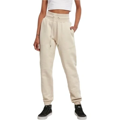 Image of Urban Classics Ladies Organic HIGH Waist Sweat Pants Tracksuit bottoms, Women&#039;s, Size: 3XL, Softseagrass
