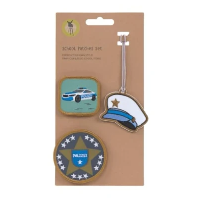 Image of LÄSSIG Pendant and Patch Set/School Patches Set, Police, Mittel, Set