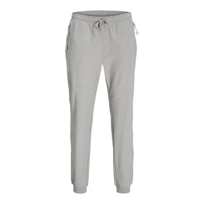 Image of Jack &amp; Jones Performance Tracksuit bottoms, Men&#039;s, Size: Small, Light grey melange