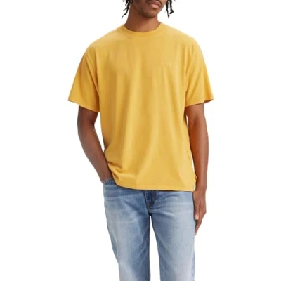 Image of Levi&#039;s TAB Vintage TEE Print Tshirt, Men&#039;s, Size: Small, Garment dye ochre jersey