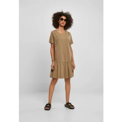 Image of Urban Classics Valance Jersey dress, Women&#039;s, Size: XL, Khaki