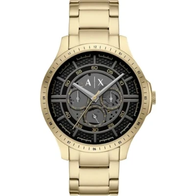 Image of Armani Exchange Hampton Watch goldcoloured, Men&#039;s, Size: One Size, Gold coloured