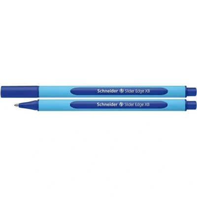 Image of Schneider Slider Edge XB Ballpoint Pen, with Viscoglide Technology, Blue 10 units