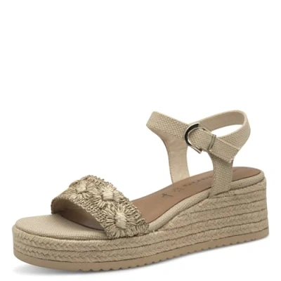 Image of Tamaris Andalette Platform sandals, Women&#039;s, Size: 41, Beige shoes