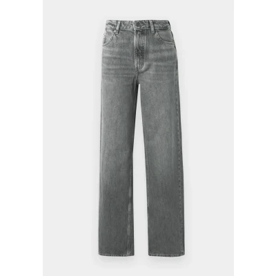 Image of Marc O&#039;Polo Denim Trousers HIGH Waist WIDE LEG Relaxed fit jeans, Women&#039;s, Size: 33x32, Medium grey
