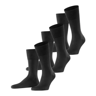 Image of Falke Tiago 3PACK Business &amp; Casual Socks, Men&#039;s, Size: 6 7, Black