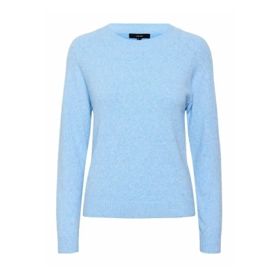 Image of Vero Moda Vmdoffy O NECK Jumper, Women&#039;s, Size: Medium, Little boy blue