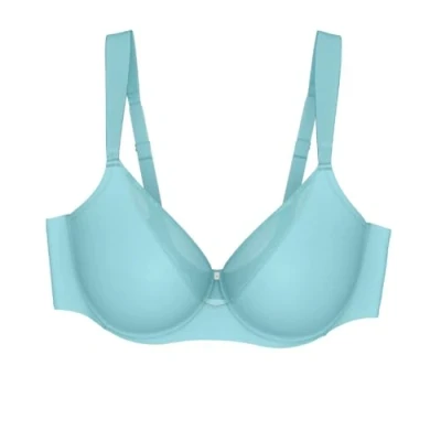 Image of Triumph Women&#039;s True Shape Sensation T Minimizer Bra, Silver Blue, 34DD