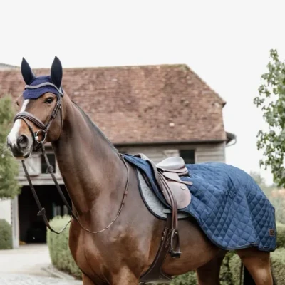 Image of Kentucky Horsewear Riding Rug Navy Large (85cm) Horse Equestrian