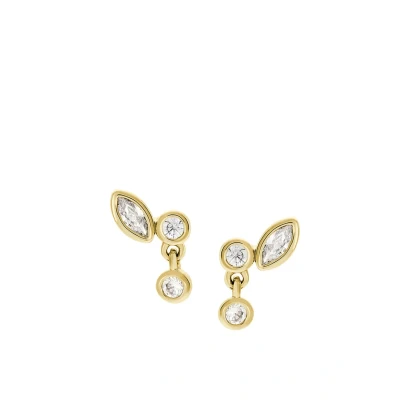 Image of Fossil Ellis Earrings, Women&#039;s, Size: One Size, Gold tone