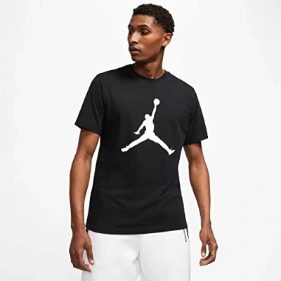 Image of Jordan Jumpman CREW Print Tshirt, Men&#039;s, Size: XL, Black/white
