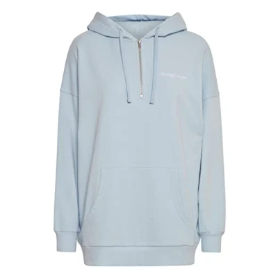 Image of Thejoggconcept Jcsafine Halfzip Sweatshirt, Women&#039;s, Size: Large, Cashmere blue