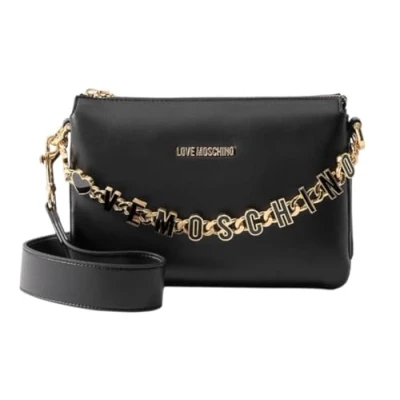 Image of Love Moschino Dangling Handbag, Women&#039;s, Size: One Size, Nero