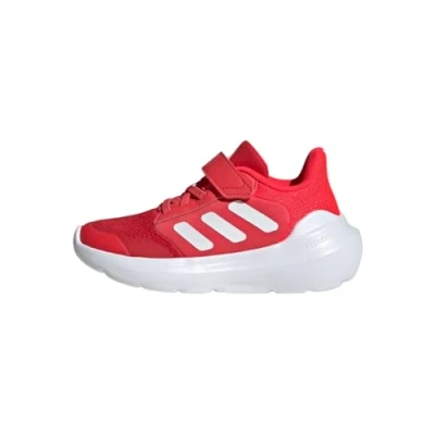 Image of adidas Performance Tensaur RUN 3.0 EL C Road running shoes for kids, Size: 12.5K, Better scarlet ftwr white semi lucid red Textile/synthetics