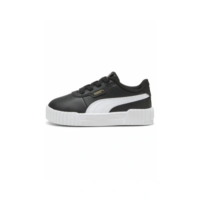 Image of Puma Carina 3.0 Trainers Black white gold for kids, Size: 8K, Synthetics