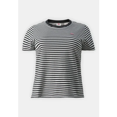 Image of Levi&#039;s Plus Perfect CREW Print Tshirt, Women&#039;s, Size: 22/24, Raita caviar