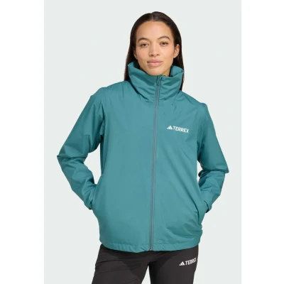 Image of Adidas Terrex Outdoor jacket, Women&#039;s, Size: XS, Preloved teal