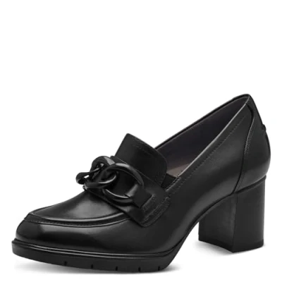 Image of Tamaris Women&#039;s Comfort Court Shoes, Black (Black Nappa), 41 EU Weit