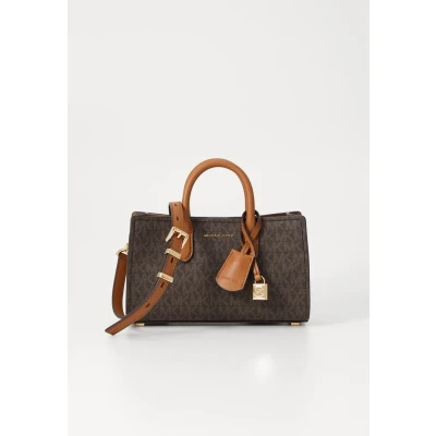 Image of Michael Kors Scarlettxs Xbody Handbag, Women&#039;s, Size: One Size, Brown/acorn