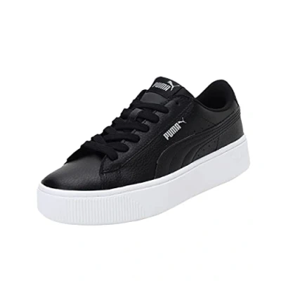 Image of PUMA Women&#039;s Vikky Stacked L Trainers, black, 8.5 UK