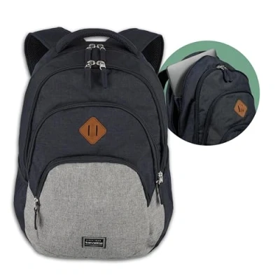 Image of travelite Children Basics Rucksack Melange Luggage, hand luggage (pack of 1), Marine/Grau, 22 Liter, Backpack