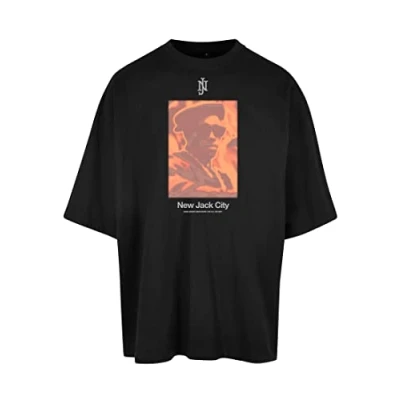 Image of Upscale by Mister Tee NEW JACK CITY Print Tshirt, Men&#039;s, Size: Large, Black