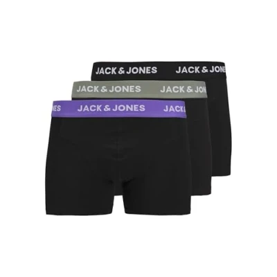 Image of Jack &amp; Jones Jacaxel SOLID3 PACK Pants black pack:black black, Men&#039;s, Size: Small,