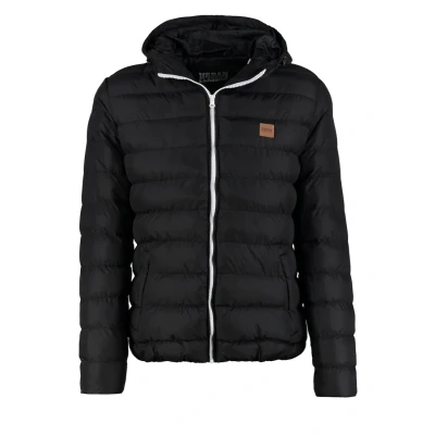 Image of Urban Classics Basic Bubble Jacket Winter jacket, Men&#039;s, Size: Large, Black/white/black
