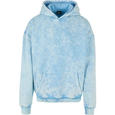 Image of Urban Classics Towel Washed Hoody Hoodie, Men&#039;s, Size: 4XL, Balticblue