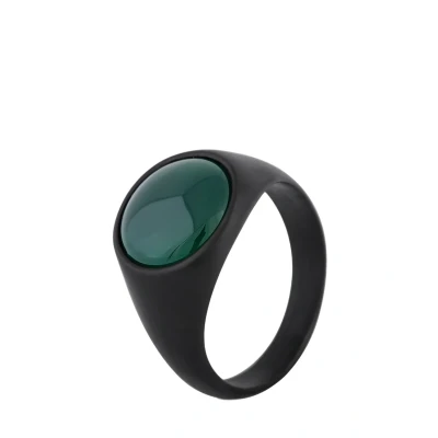 Image of Blackskies Coruscentsodalite Ring, Men&#039;s, Size: 59, Black