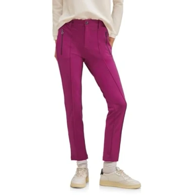 Image of Street One Women&#039;s A377772 Crinkle Wide Leg Pant, Magnolia Pink, 44W x 30L