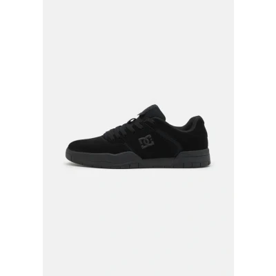 Image of DC Shoes Central Unisex Skate shoes, Size: 8.5, Black Leather and textile