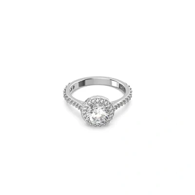 Image of Swarovski Constella Cocktail Round Ring, Women&#039;s, Size: Small, White