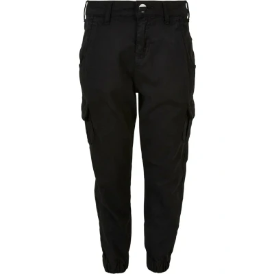 Image of Urban Classics HIGH Waist Cargo trousers for kids, Size: 7 8y, Black