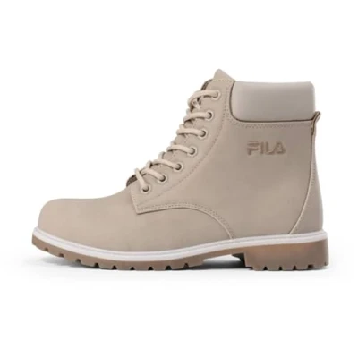 Image of Fila Maverick MID Laceup ankle boots, Women&#039;s, Size: 4, Feather gray/turtledove Pu