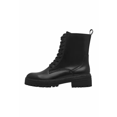 Image of Marco Tozzi Platform ankle boots, Women&#039;s, Size: 4, Black Textile/synthetics