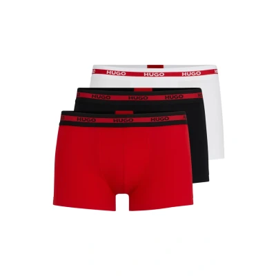 Image of HUGO Trunk Triplet 3 PACK Pants, Men&#039;s, Size: Large, Bright red