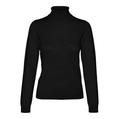 Image of Vero Moda Vmiris Pullover Jumper, Women&#039;s, Size: Medium, Black