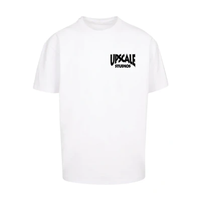 Image of Upscale by Mister Tee Unisex Studios Print Tshirt, Size: Large, White