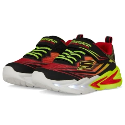 Image of Skechers Boy&#039;s Flex Glow Ultra Trainers, black, 1.5 UK