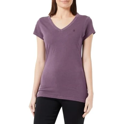Image of G STAR Eyben SLIM Basic Tshirt, Women&#039;s, Size: XS, Purple