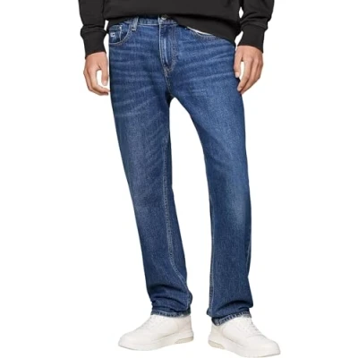 Image of Tommy Jeans Straight leg jeans, Men&#039;s, Size: 28x34, Denim dark
